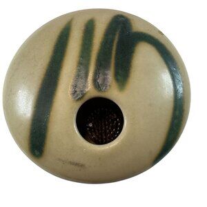 Coyote Roadhouse Ikebana Handmade Flower Vase, Taupe & Olive